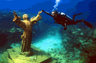 Christ Of The Abyss In Key Largo