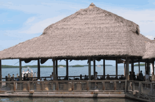 Seating By The Dock At The Islamorada Fish Company