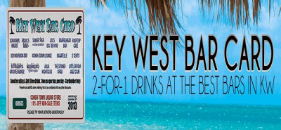 Sign Up For The Great 2 for 1 Key West bar card