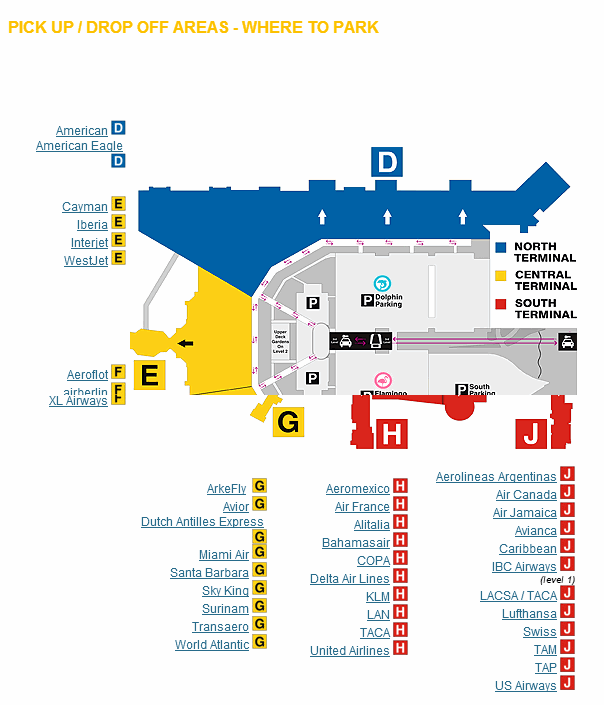delta miami airport map