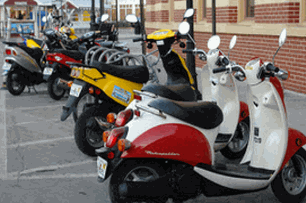 Parked Moped In Key West