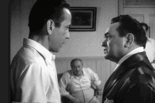 Bogart and Robinson In Key Largo Movie