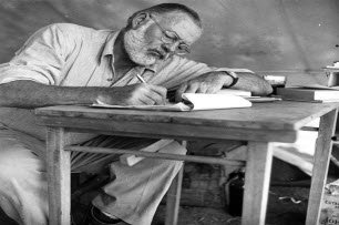 Ernest Hemingway Key West At His Desk