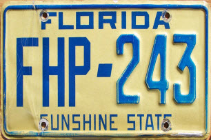 Florida Licence Plate