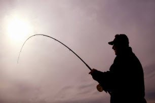Man Fishing Alone