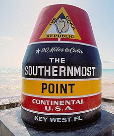 Southernmost Marker Near South Beach